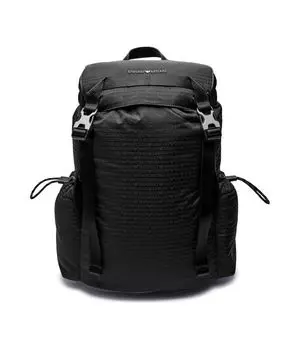 Рюкзак мужской Emporio Armani текстильный в спортивном стиле, черный