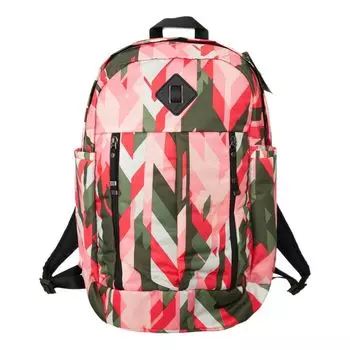 Рюкзак Nike Splicing Colorblock Sports Outdoor Schoolbag Backpack Pink / Military Green / Red BA5242-808, красный