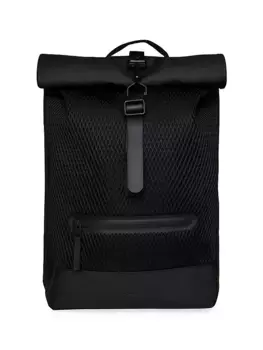 Рюкзак Rolltop Mesh W3 Rains, черный