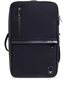 Рюкзак с логотипом Emporio Armani, черный