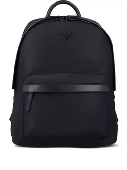 Рюкзак с логотипом Emporio Armani, черный