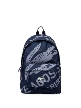 Рюкзак с логотипом Lacoste, синий