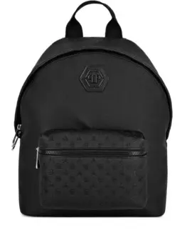 Рюкзак с монограммой Philipp Plein, черный
