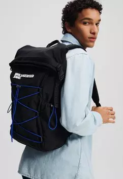 Рюкзак UTILITY DRAWSTRING ROLL-TOP Karl Lagerfeld Jeans, черный