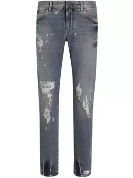 Рваные джинсы Dolce & Gabbana, синий