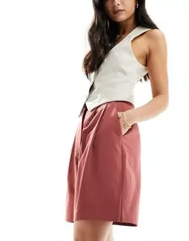 Ржавые удлиненные шорты ASOS DESIGN
