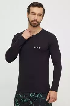 С длинным рукавом BOSS Boss, черный