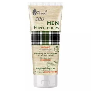 С феромонами, гель для душа 3 в 1 Ava, Eco Men