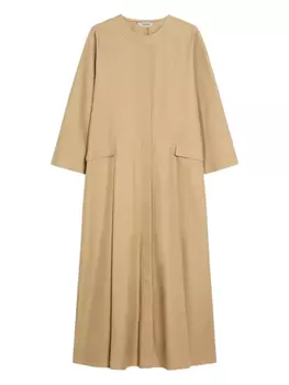 'S Max Mara плиссированное макси-платье, нейтральный