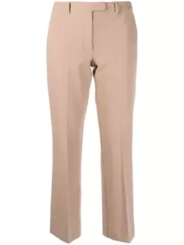 'S Max Mara укороченные брюки прямого кроя, нейтральный цвет