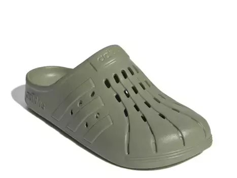 Сабо Adilette Clog Adidas, темно-зеленый