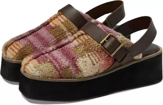 Сабо Astrid Platform Mule Free People, цвет Mulberry Mix