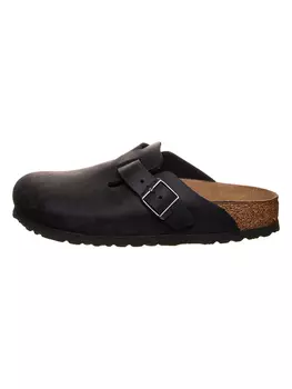 Сабо Birkenstock Leder Clogs Boston, черный
