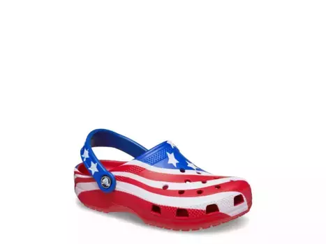 Сабо Crocs American Flag - детские, разноцветные