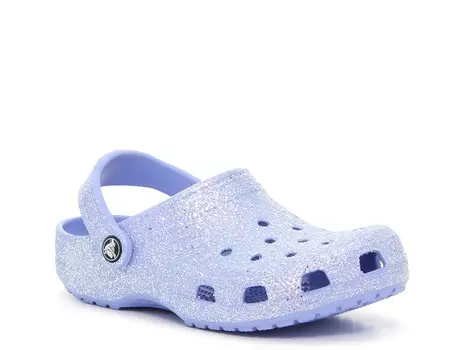Сабо Crocs Classic Glitter, золотистый