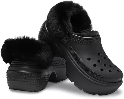 Сабо Crocs Classic Lined Stomp, черный