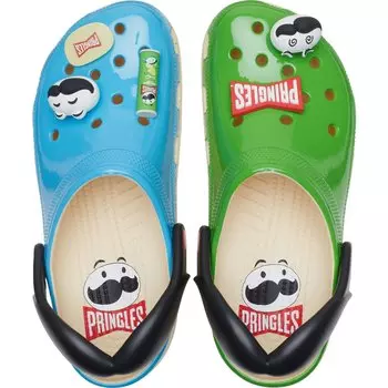 Сабо Crocs Classic x Pringles Unisex, синий/зеленый