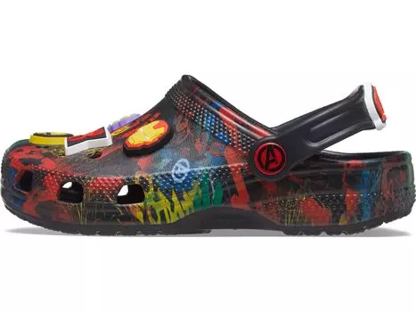 Сабо Crocs Kids Classic Marvel Avengers Clog (Little Kid/Big Kid), черный