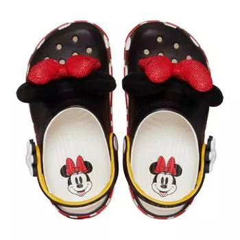 Сабо детские Crocs Minnie Mouse Classic Clog, черный/красный
