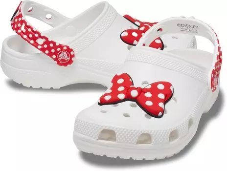 Сабо Disney Minnie Mouse Classic Clog Crocs, белый/красный