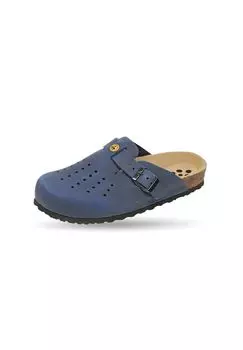 Сабо женские ESD Schuhmode Weeger с перфорацией, синий