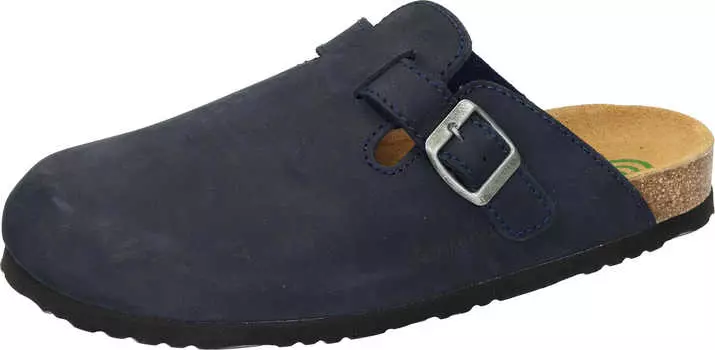 Сабо женские Dr. BRINKMANN Clogs ohne Absatz кожаные, синий