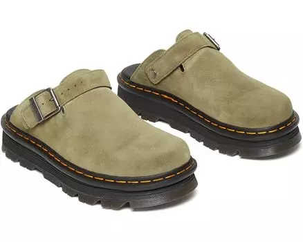 Сабо Dr. Martens Zeb Zag Mule, цвет Muted Olive E.H Suede