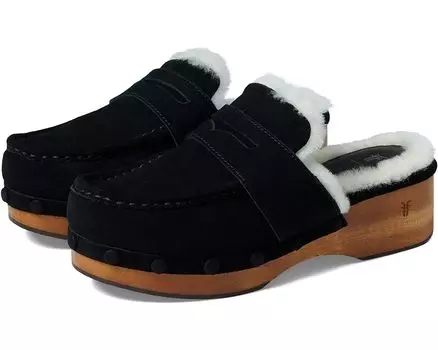 Сабо Frye Melody Shearling, черный