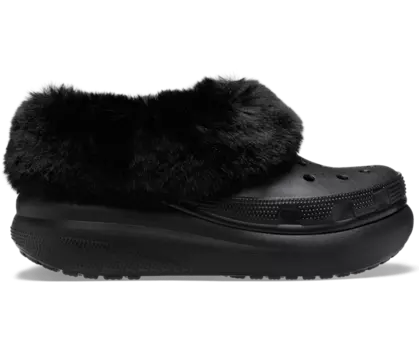 Сабо утепленные Furever Crush Crocs мужские, цвет Black