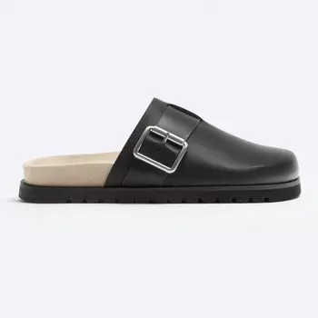 Сабо Zara Buckle, черный