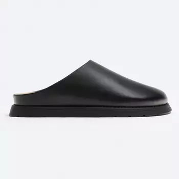Сабо Zara Leather, черный