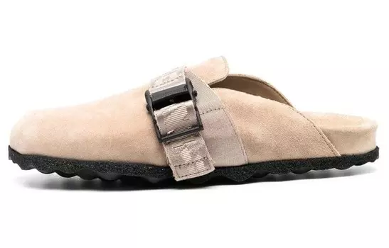 Сабо женские Off-White замшевые, песочный