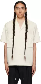 sacai Белая матовая рубашка