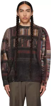 sacai Бордовый свитер Interstellar