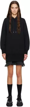 sacai Черная толстовка с губкой