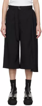 sacai Черные костюмные шорты