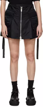 sacai Черные шорты с запахом