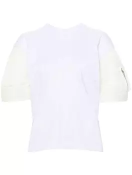 Sacai футболка из джерси, синий