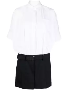 sacai платье Thomas Mason, белый