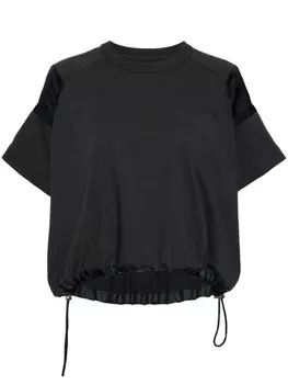 sacai рубашка с кулиской, серый