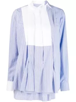 sacai рубашка в полоску, синий