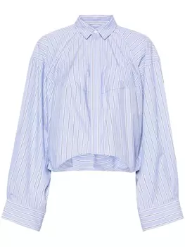 sacai рубашка в полоску, синий