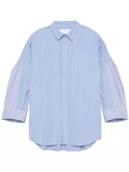 Sacai рубашка в полоску, синий