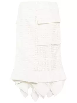Sacai юбка миди, белый