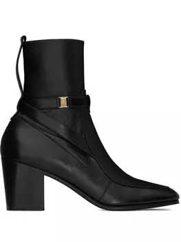 Saint Laurent ботильоны Michelangelo 75, черный