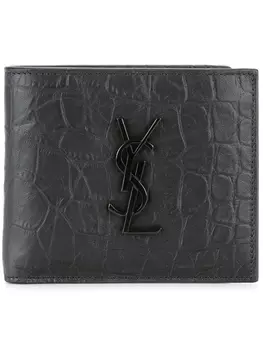 Saint Laurent бумажник Monogram, черный