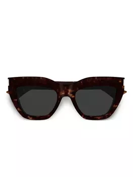 Saint Laurent Eyewear 759 солнцезащитные очки, коричневый