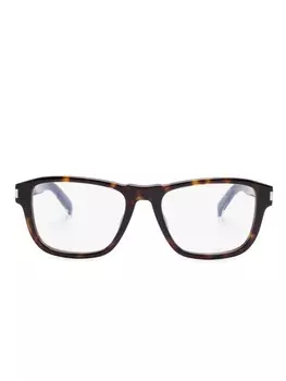 Saint Laurent Eyewear очки в оправе черепаховой расцветки, коричневый