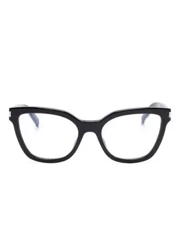 Saint Laurent Eyewear очки в оправе 'кошачий глаз', черный