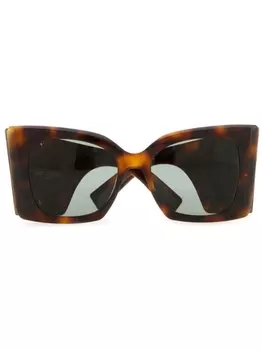 Saint Laurent Eyewear солнцезащитные очки SL M119 Blaze, коричневый